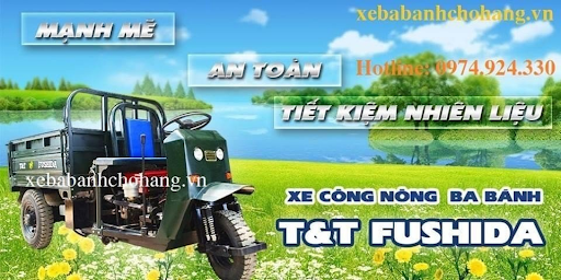 Xe ba bánh chở hàng hãng T7T FUSHIDA