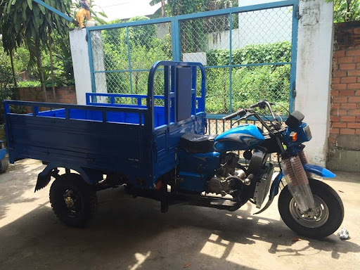 Thùng xe ba gác lửng là loại xe được sử dụng phổ biến nhất