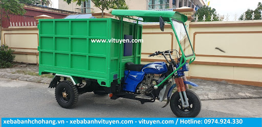 Mưa không còn là vấn đề lo lắng đối với thùng xe ba bánh có mái