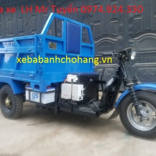 Xe điện chở vật liệu có ben khoẻ & chắc chắn